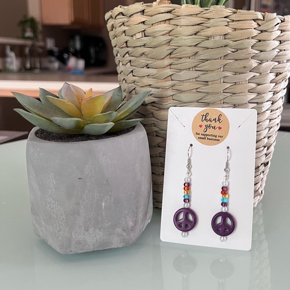 Jewelry - 💜Handmade Earrings 💜